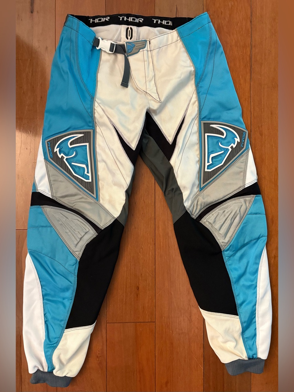 Thor MX Motocross Racing Pants Women’s Size 9/10 Dirt Bike BMX Teal White Gray